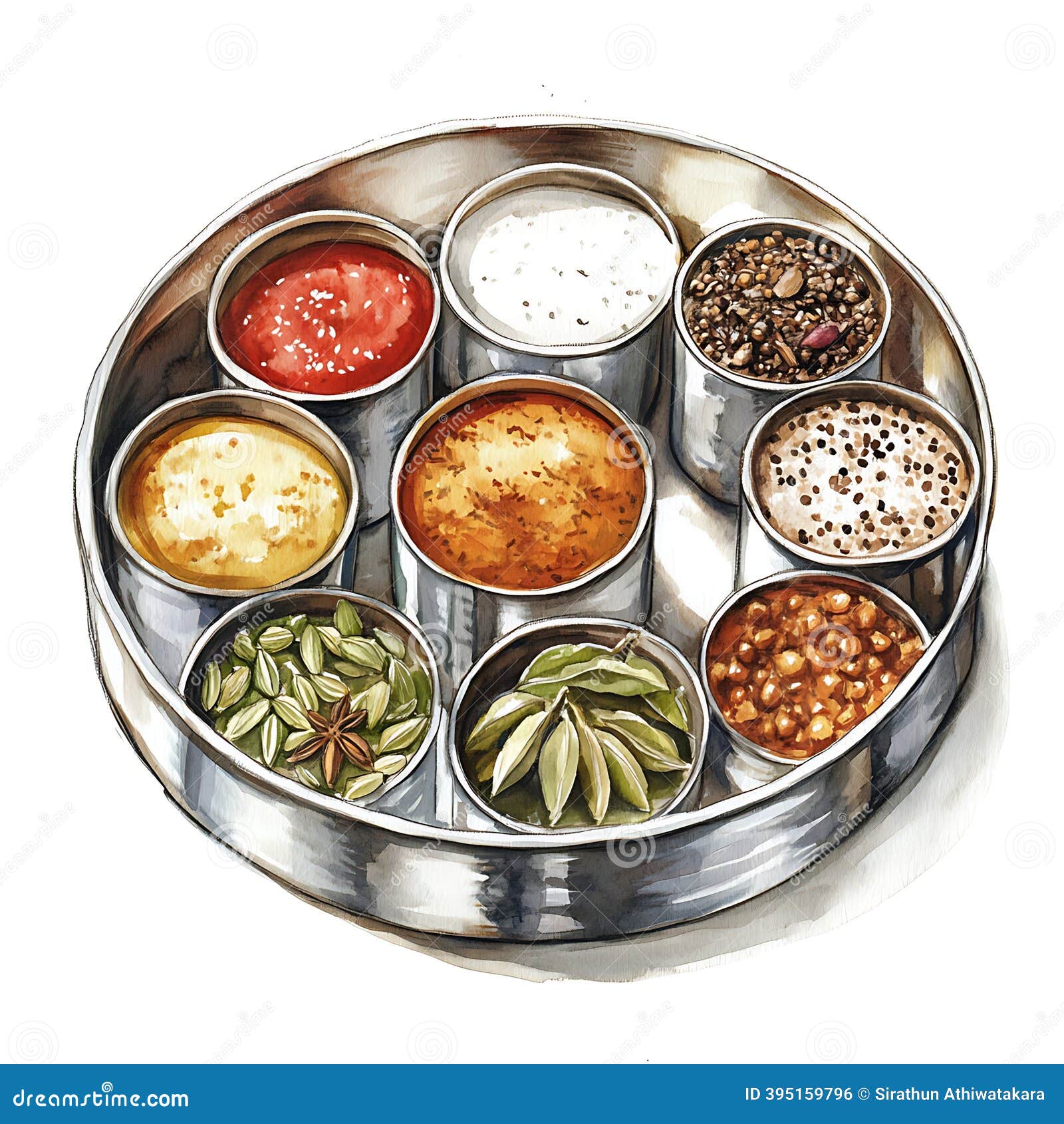 Indian spices and food ingredients